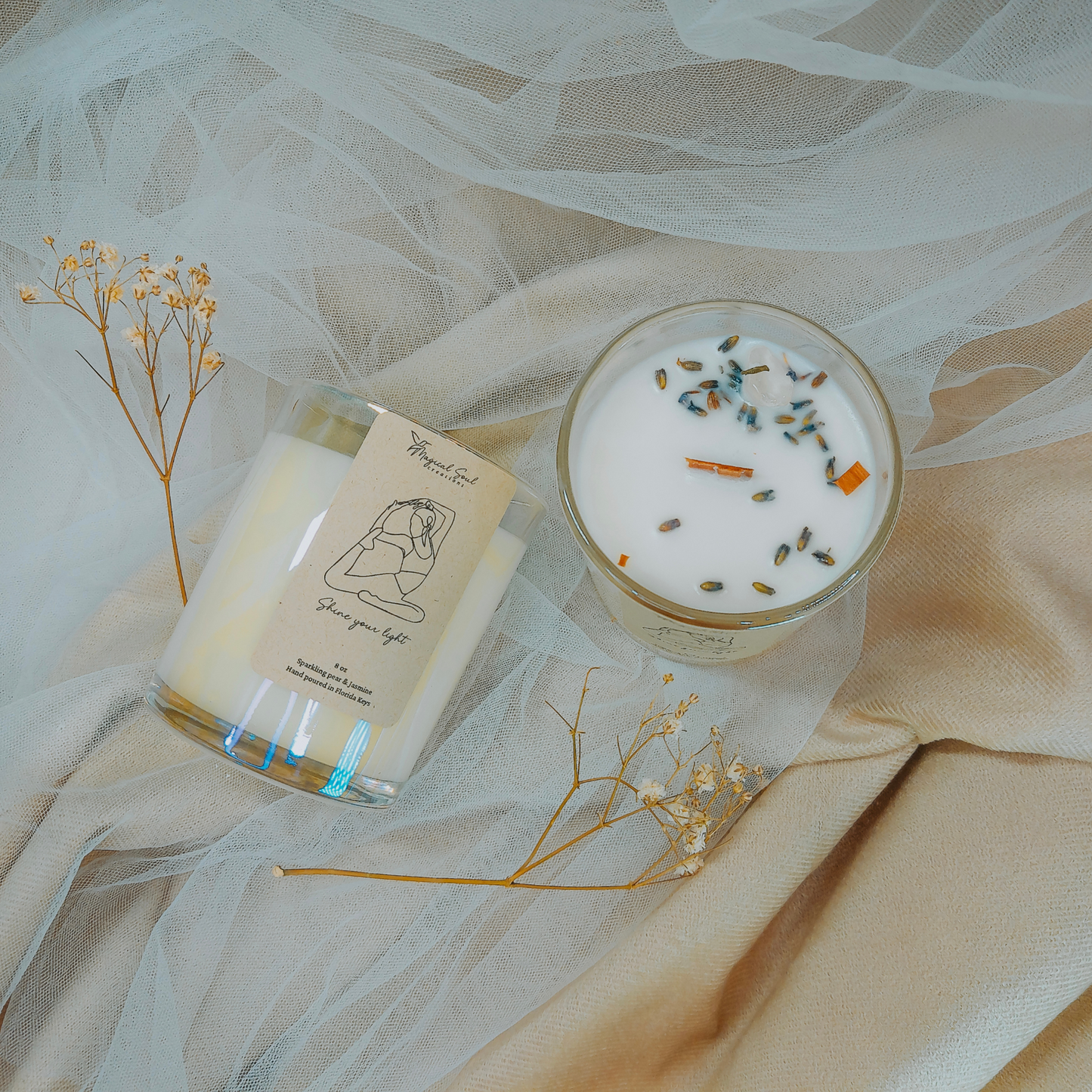 Shine Your Light Soy Wax Candle – A Sacred Light for Yoga & Meditation