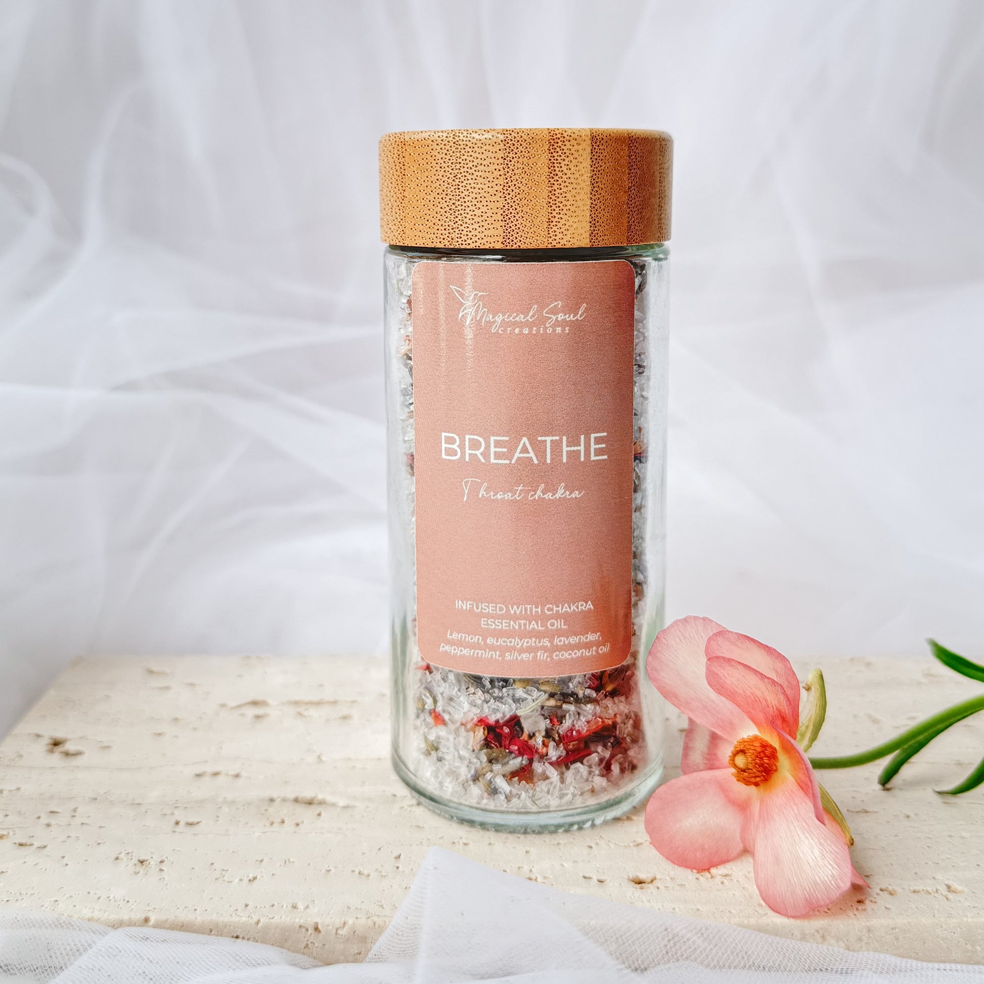 breathe bath soak for relaxation and stress relief with eucalyptus and lavender