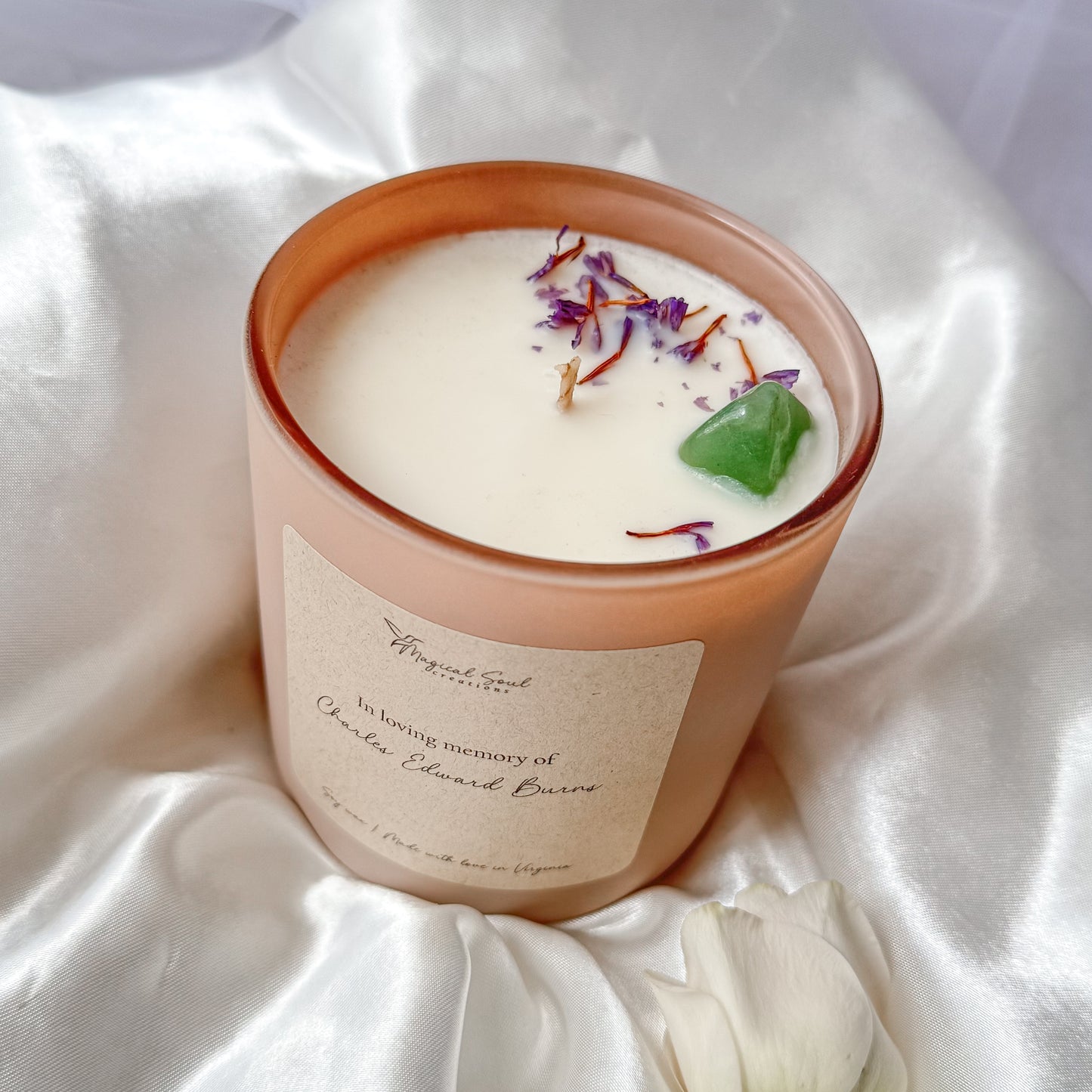 sympathy candle gift personalized for grief and remembrance