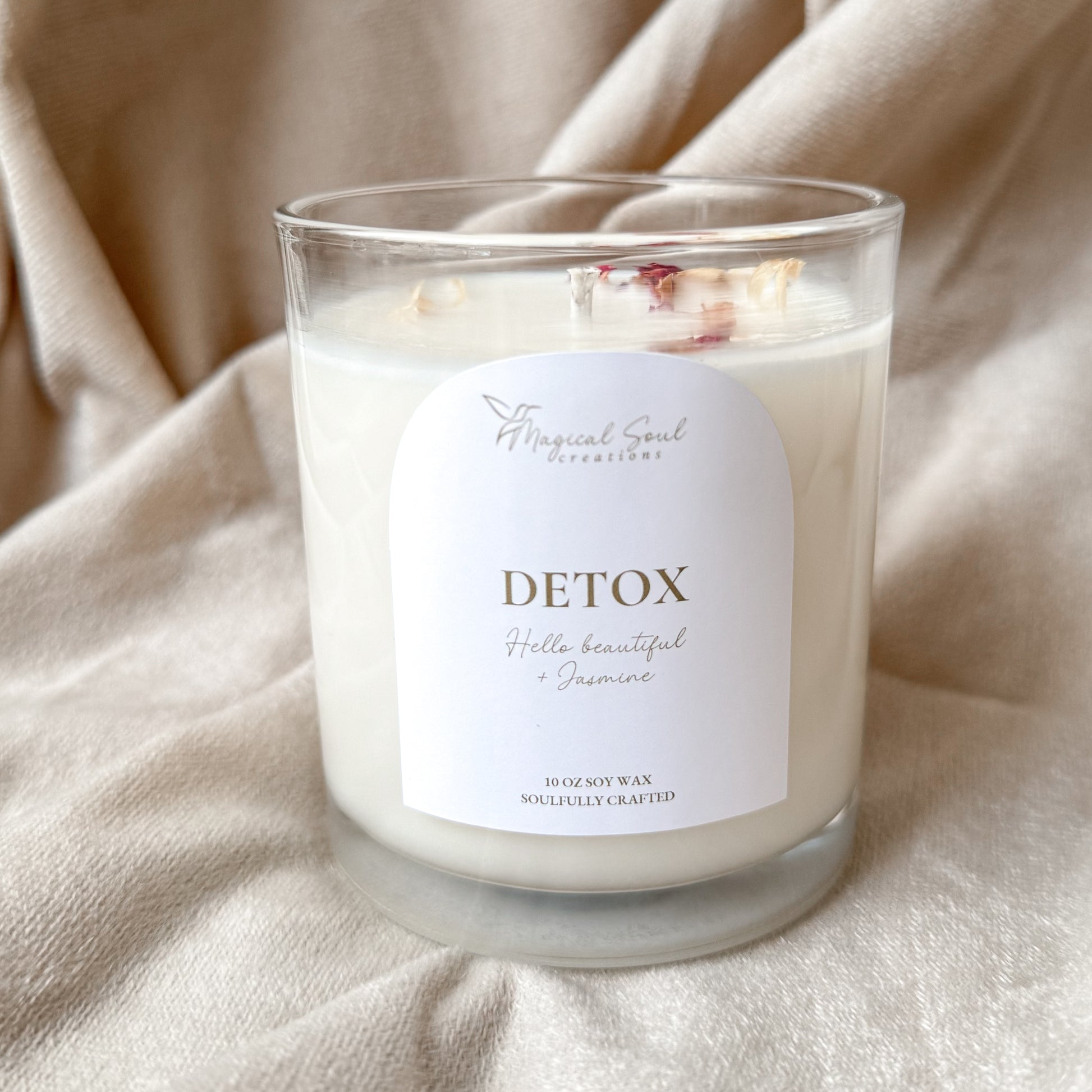 detox meditation candle for emotional reset and renewal with calming aromatherapy
