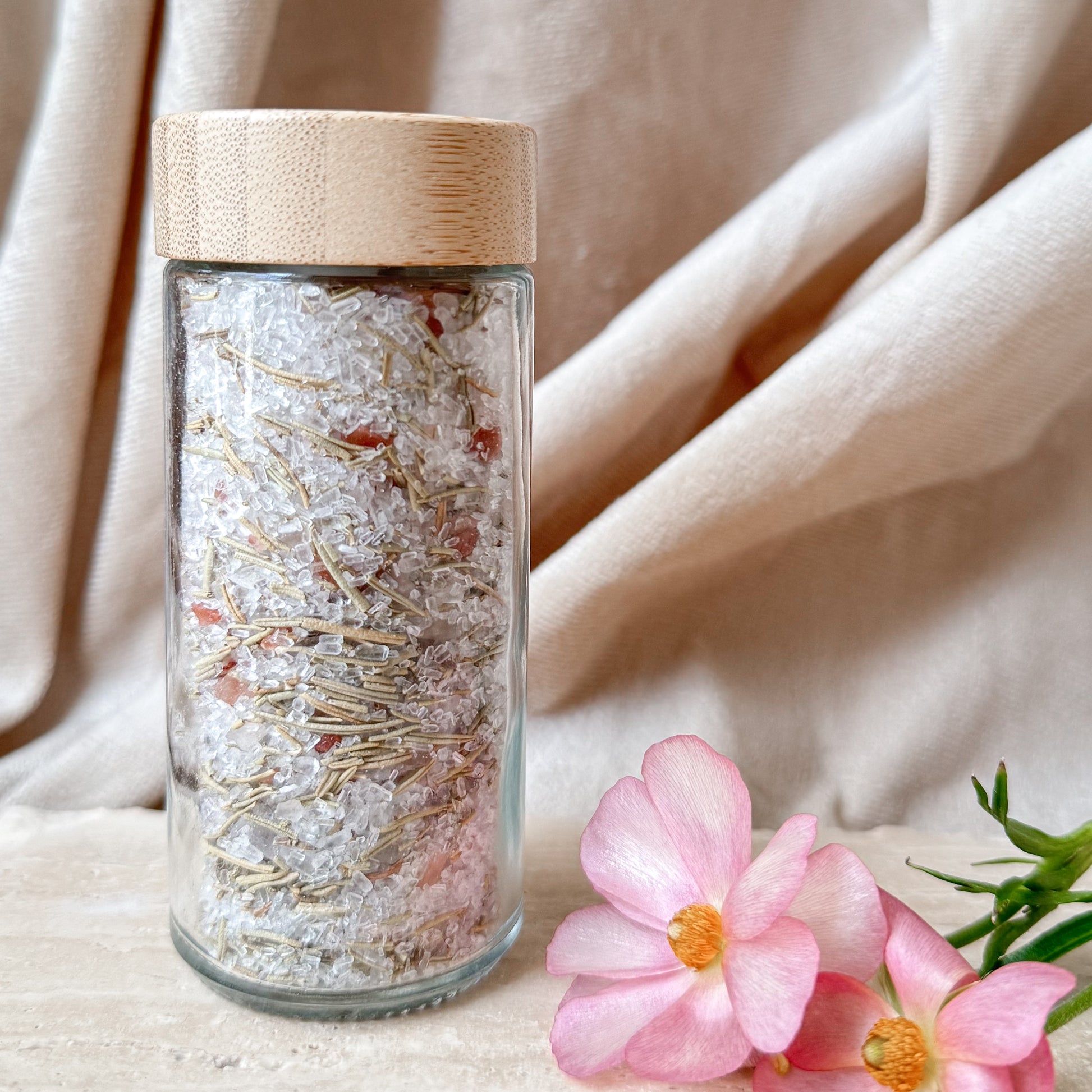 luxury bath salts for relaxation and cleansing self care ritual