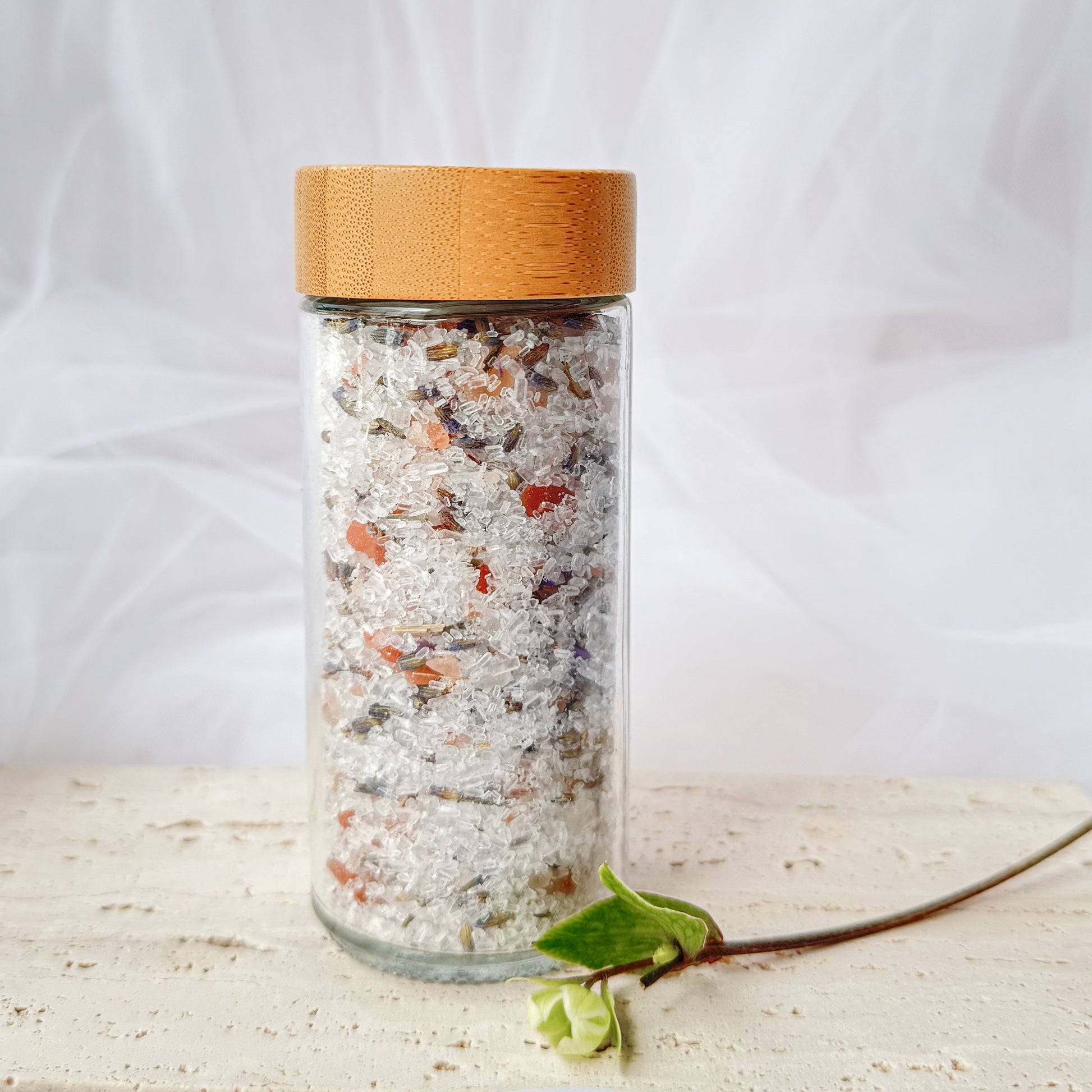 luxury bath salts for relaxation and letting go of stress and tension