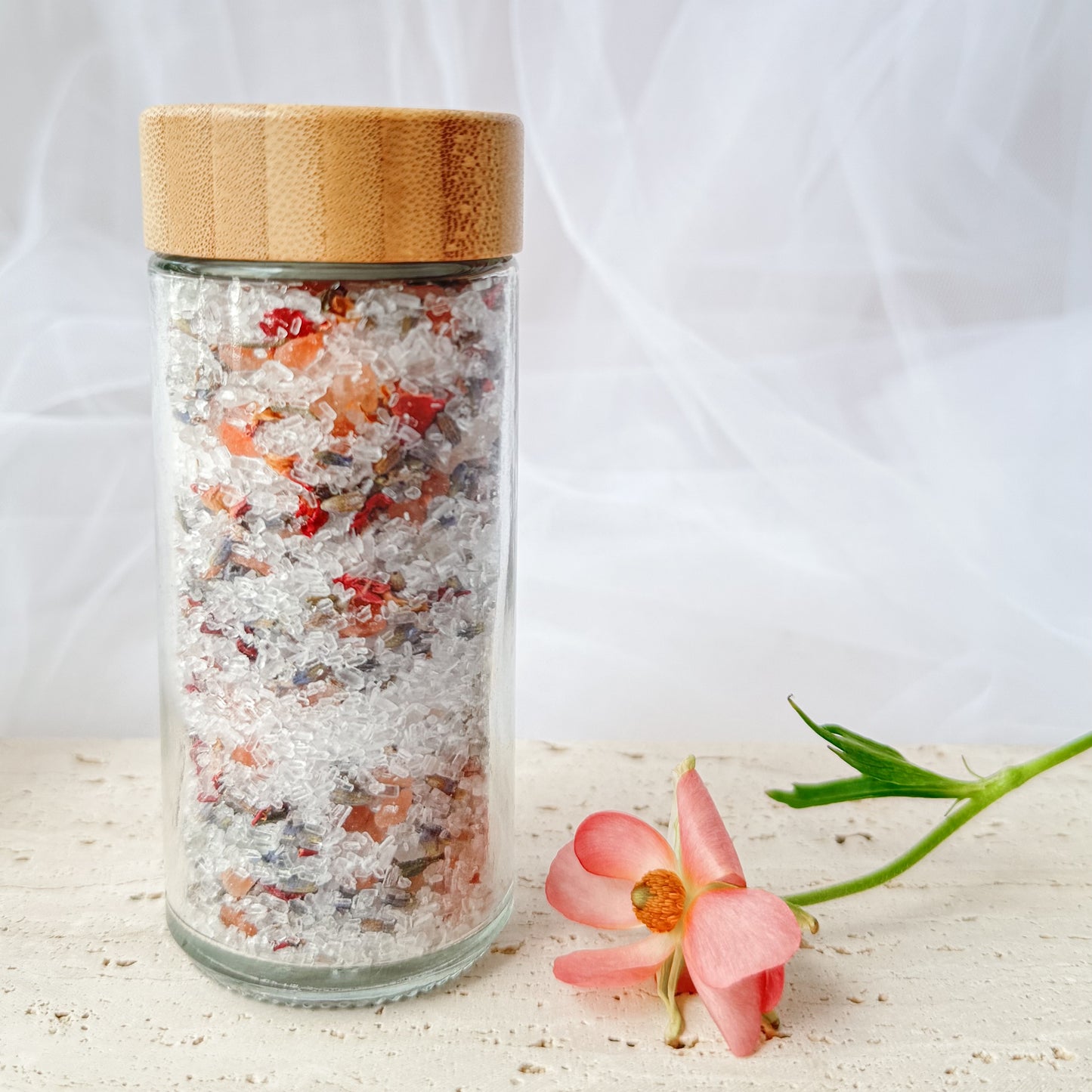 luxury bath salts for calming self care ritual and deep relaxation