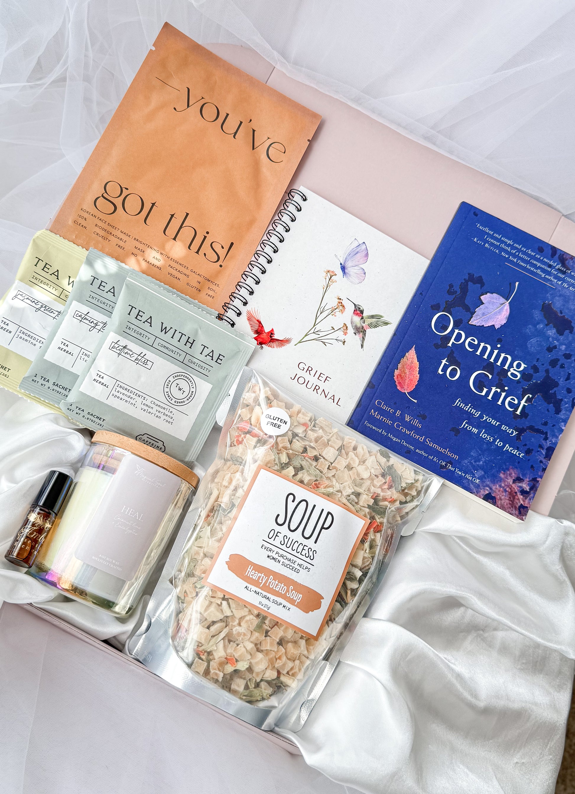 luxury bereavement gift box for loss and emotional healing
