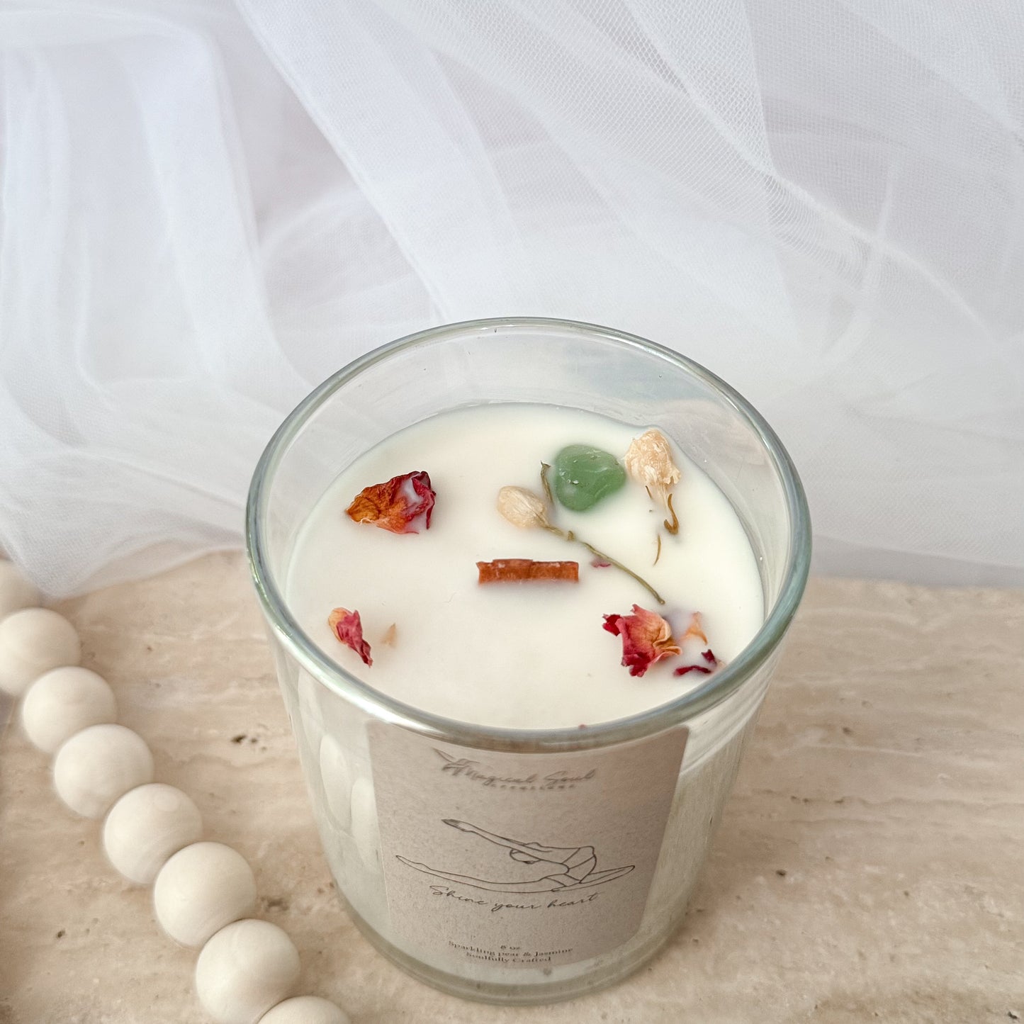 mindfulness soy candle for heart centered relaxation rituals