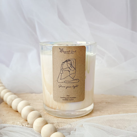 shine your light yoga candle for confidence and mindfulness rituals